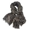 Women Scarf Solid Color Pleated Long Scarf Retro Autumn Winter Warm Long Scarf Soft Vintage Inspired Scarf