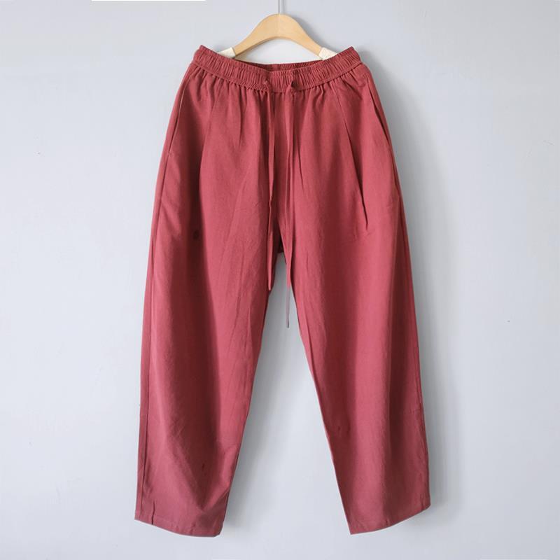 Льняные брюки унисекс Zen Meditation - тонкие, свободные штаны для йоги для мужчин и женщин