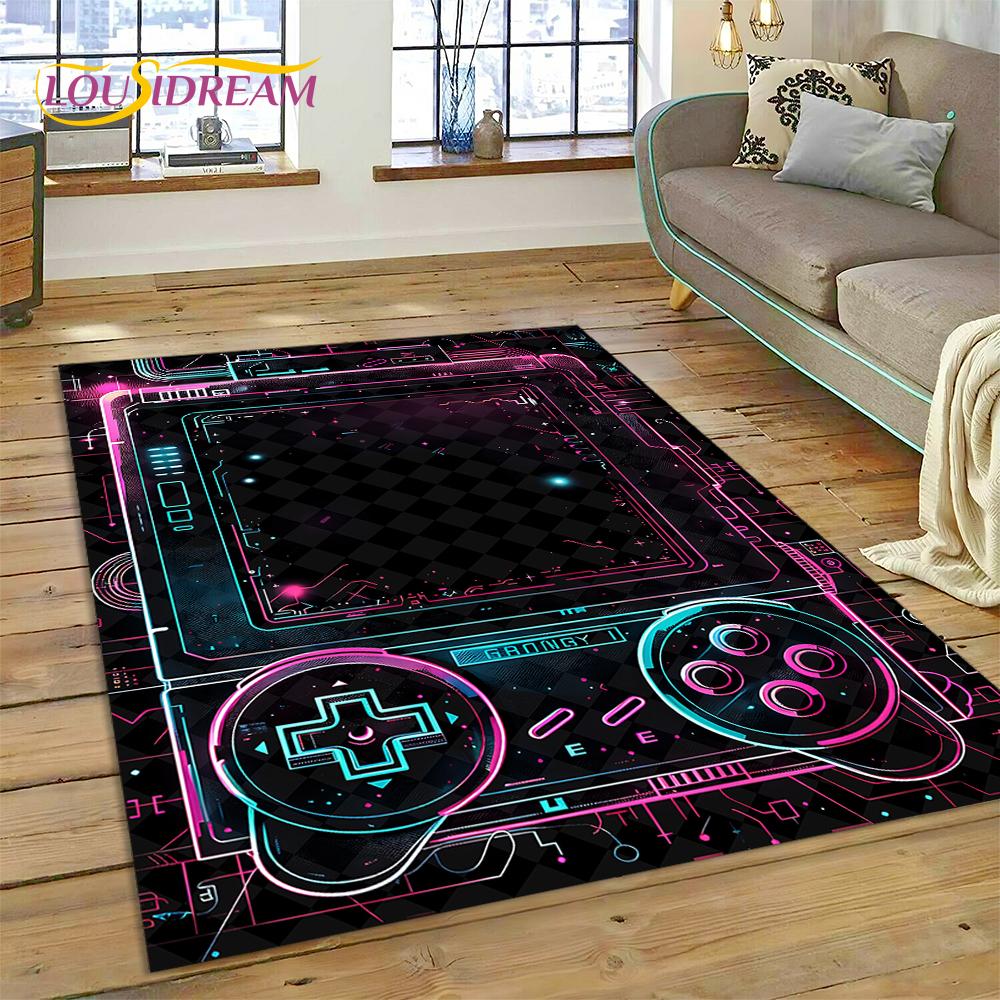 Ретро геймпад игровая консоль Game Boy мультяшный ковер ковер для спальни гостиная домашний диван украшение,детский большой декоративный напольный коврик