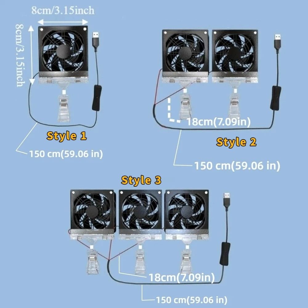 1Pcs Adjustable Angle Aquarium Chiller Fan Fish Tank Fan for Fish Tank Fishbowl Aquatic Pet Cooling