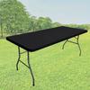 Outdoor Picnic Table Cloth with Elastic Edge Windproof Wear Resistant Waterproof Camping Washable Patio Table Cover Protector