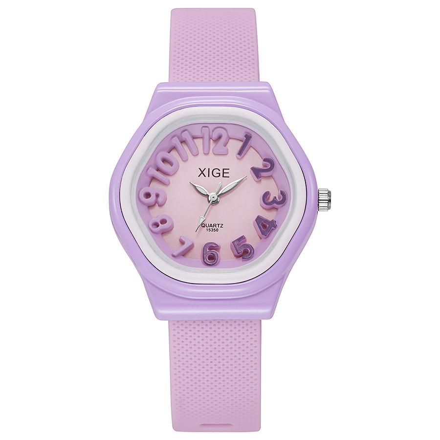Silicone Quartz Watch For Women Cartoon Dial With Logo Customization