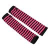 Long Striped Arm Warmers for Women Winter Long Fingerless Gloves Casual Knit Elbow Gloves with Thumb Hole