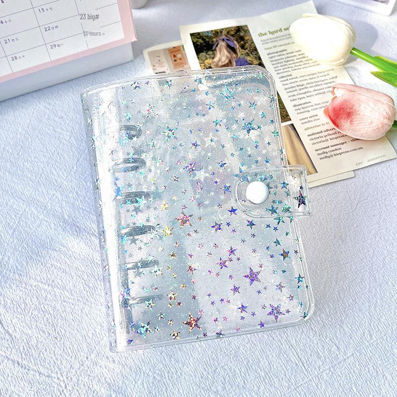 Обложка для блокнота с отрывными листами A7 из прозрачного ПВХ с 6 отверстиями