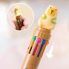 Шариковая ручка Animal 10 цветов Kawaii Cute Cartoon Capybara Signature Pen Школьные канцелярские принадлежности для письма Детский подарок