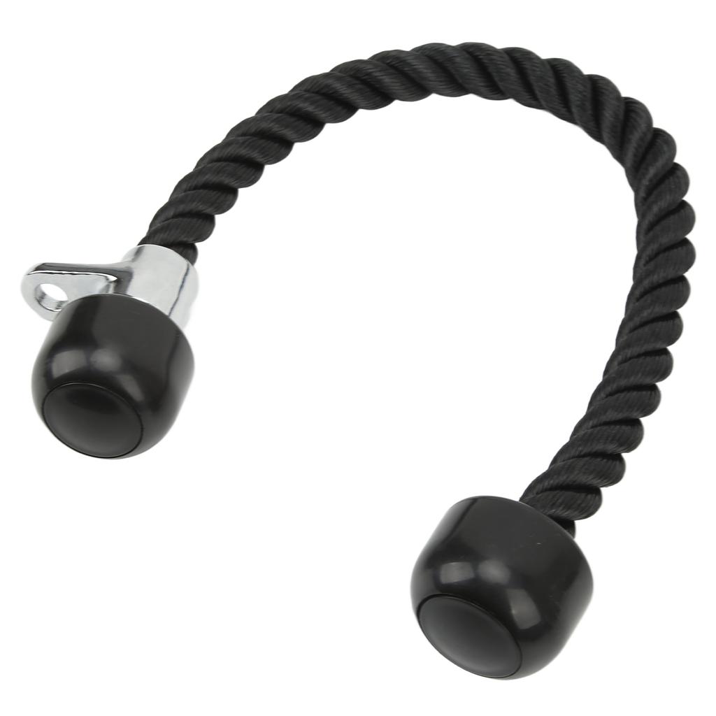 Двуглая тренировочная веревка для тяги бицепса вниз, тренажерный зал, упражнение на трицепс, фитнес, веревка с натяжением