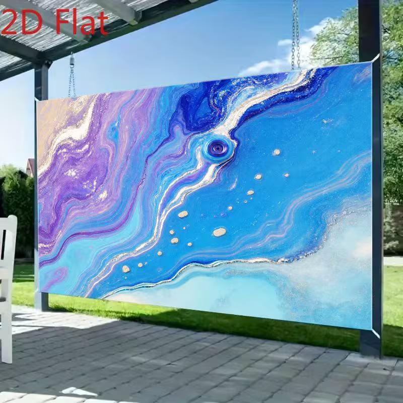 2D Abstract Marble Backdrop Blue Purple Alcohol Ink Party Background