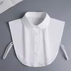 Fashion White Fake Collar Women Detachable Collars Black Woman False Collar Lace Removable Half Shirts Tie Top Collars Decor
