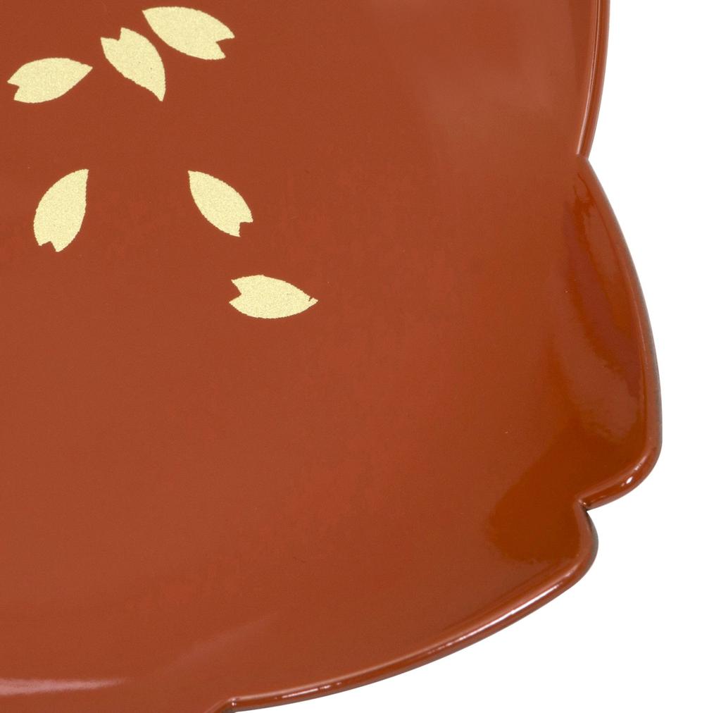 Maeju lacquerware Набор индивидуальных тарелок Сакура с вилкой AMJ-2P-610