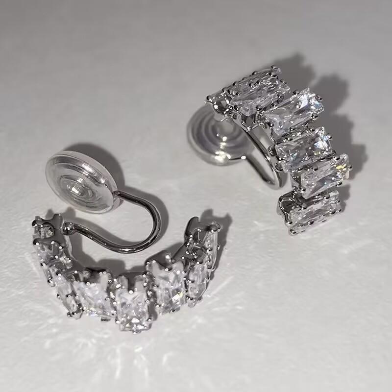 Серьги-клипсы для ушей в форме спирали от комаров, серьги-клипсы без пирсинга, модные полукруглые серьги