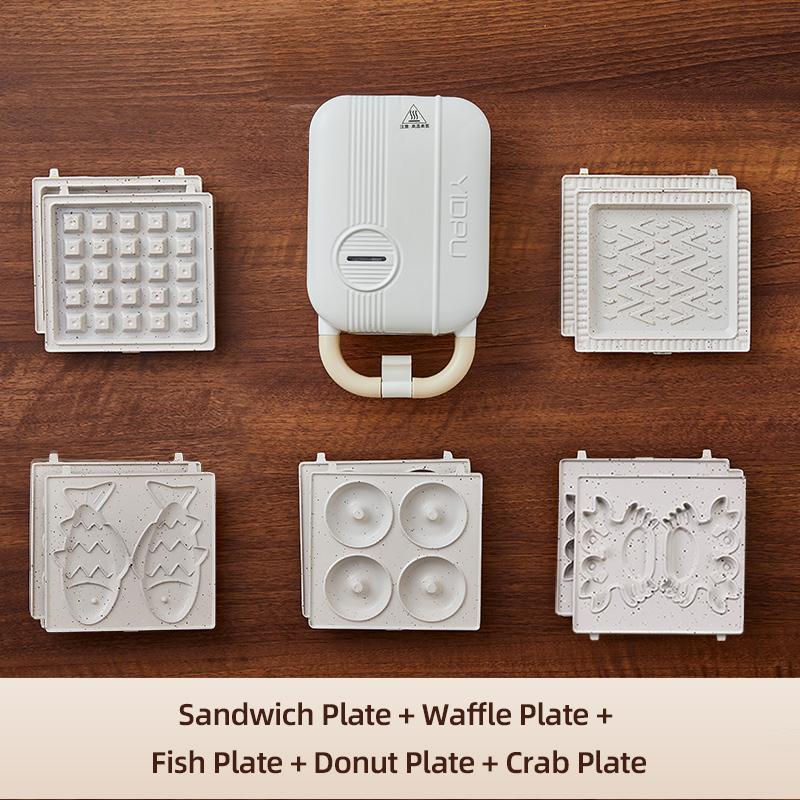 Электрическая сэндвичница Многофункциональная вафельница Тостер Пекарня Машина для завтрака Такояки Блины Пончики Сэндвичера 220 В