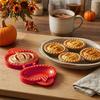 Kitchen Baking Tools for Fall 2Pcs Hand Pie Molds Set, Autumn Theme Dough Press Pumpkin Apple And Party Snack Acorn Mini Fruit Pies, Thanksgiving