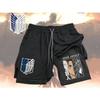 Attack On Titan Men's Sports Shorts | Quick-Drying Breathable Fitness Shorts for Gym, Sports Running, Outdoor Activities | Valentine's Gift
