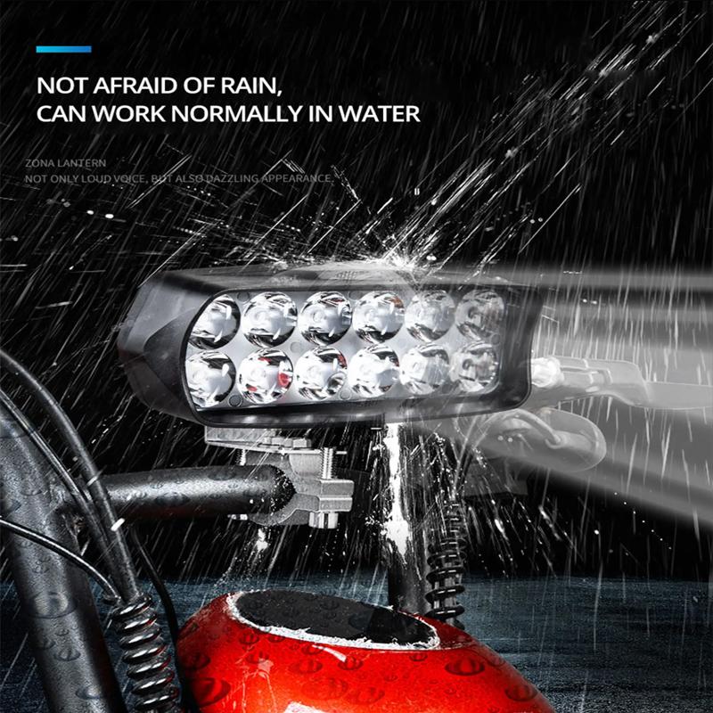 12 В Мотоциклетные светодиодные прожекторы Рабочая лампа Blaze Водонепроницаемые Универсальные Мотоциклетные Электромобильные Скутерные Фары Мото Аксессуары