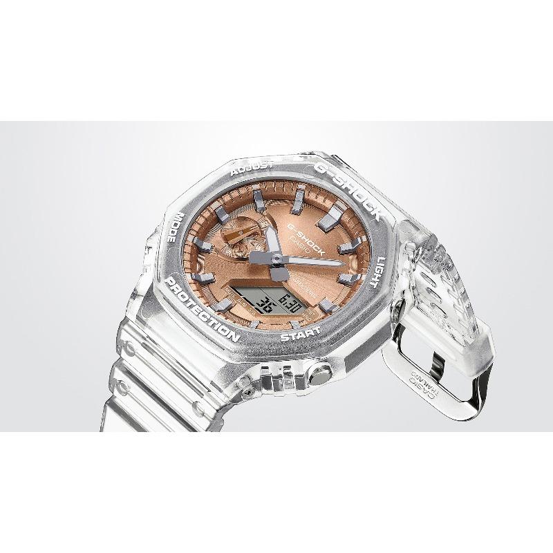 Casio Мужские кварцевые часы GA-2100BM-7A5 с аналоговым дисплеем, ударопрочные, водонепроницаемые 200 м, из полимерного материала