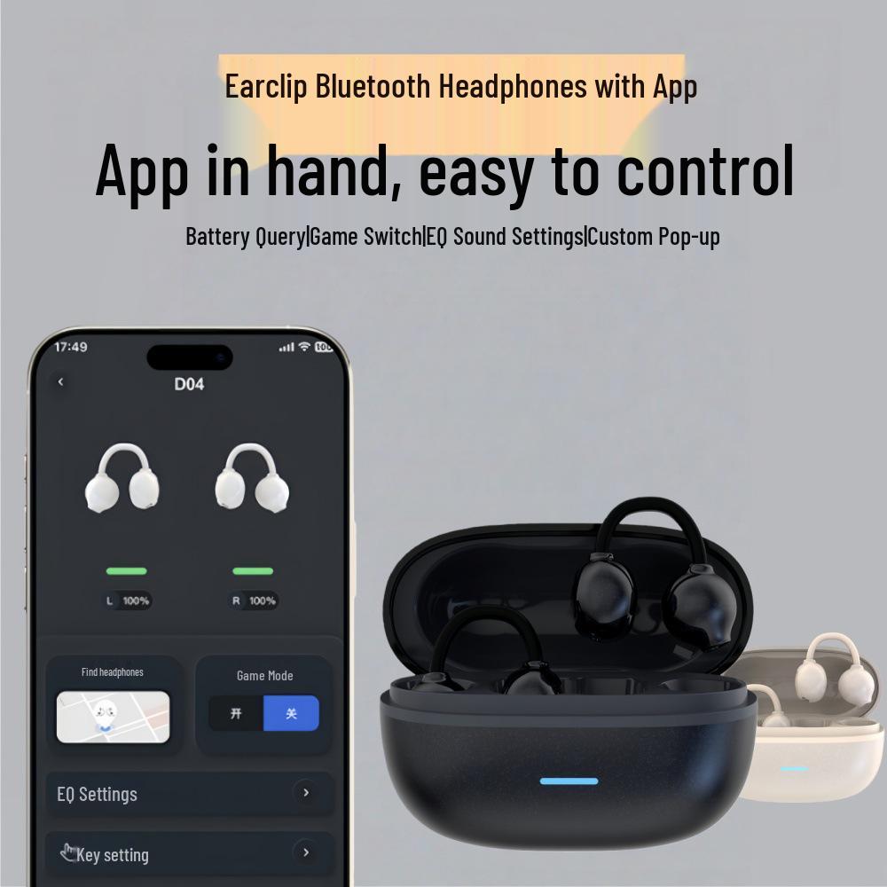 2025 Накладные Bluetooth-наушники: ИИ-перевод, Превосходное звучание, Длительное время работы от аккумулятора, Удобная посадка, Идеально для спорта - Модель D04
