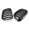 Double Slat Front Kidney Grille Grill Black Replacement for BMW G01 X3 G02 X4 2018-2020