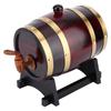 1.5L Vintage Oak Wooden Wine Barrel Keg Bucket Brewing Accessories for Home Use