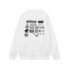 Unisex Oversized Cotton Crewneck Sweatshirt With Letter Dice Print Fall Youth Streetwear