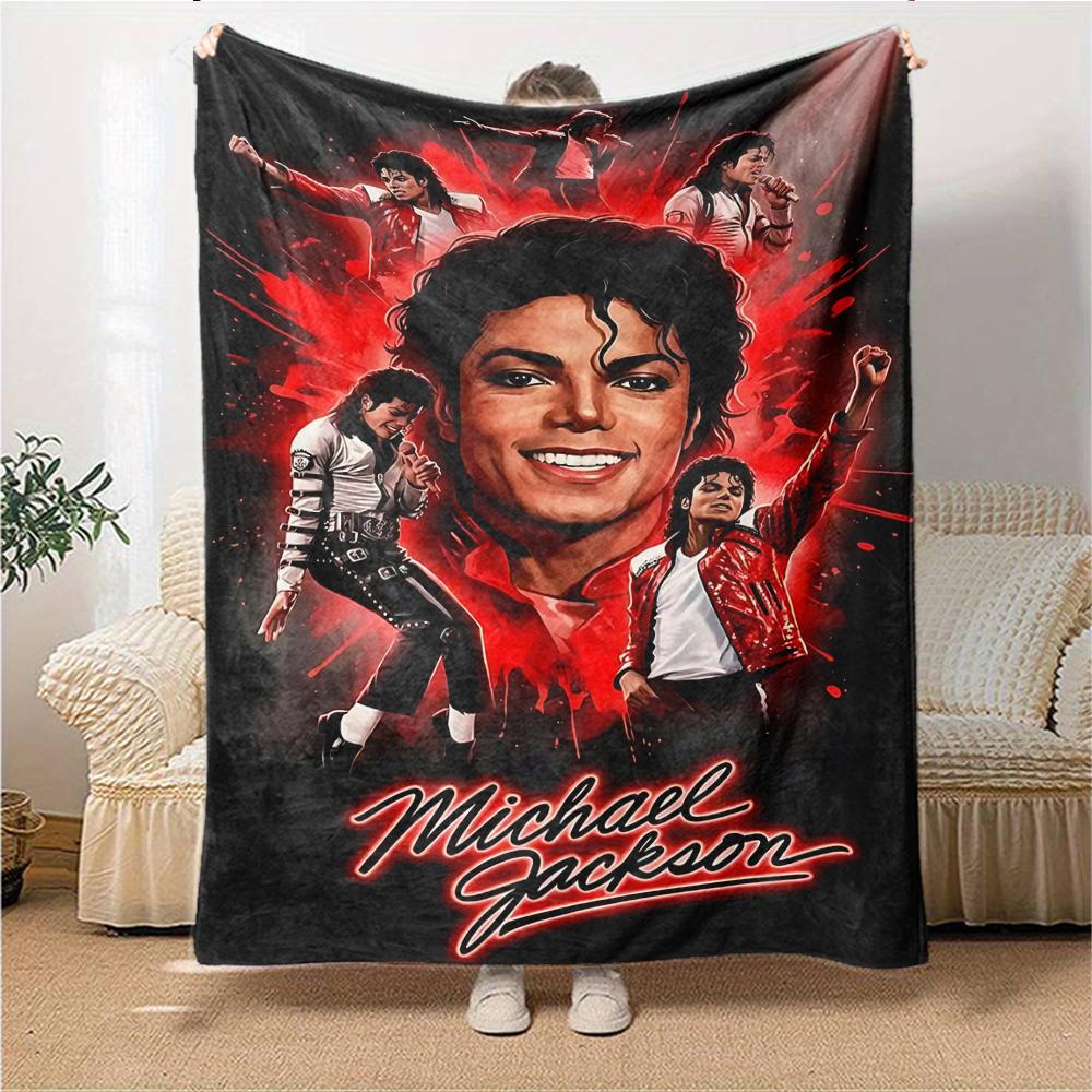 1Pc Michael Jackson Thriller Legacy Blanket Soft Throw Blanket For Home Bedroom Bed Sofa Travel Office Solid Christmas Blanket