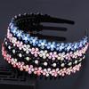Headwear Hair Accessories Hair Band Hoop Tooth Comb Headband Rhinestone Hairband Crystal Flower