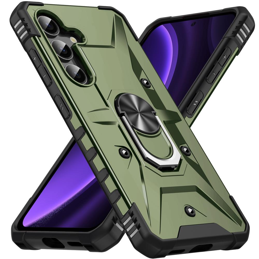 Для Samsung Galaxy A17 5G Чехол Защита Камеры Бронированный Чехол для Телефона для Galaxy A17 A 17 GalaxyA17 Кольцо-Подставка Ударопрочный Funda