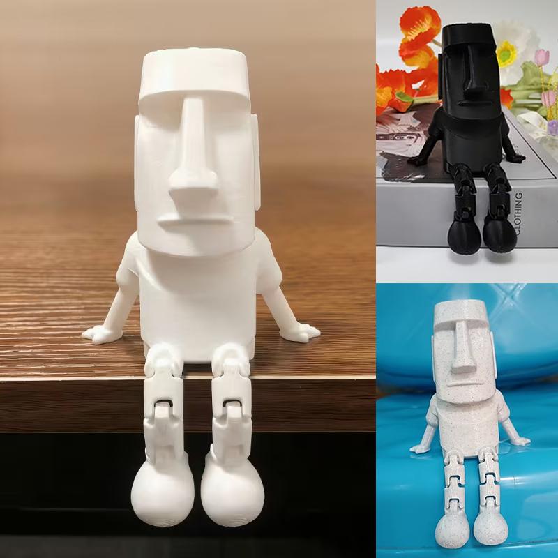 3D-печатная статуэтка Остров Пасхи, ornament с подвижными суставами, коллекционная фигурка, декор для дома и стола, подарок на вечеринку