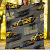 Racing Theme Printed Blanket - Perfect for Couch, Bed, Travel & Outdoor Use | Machine Washable, Cozy & Durable.