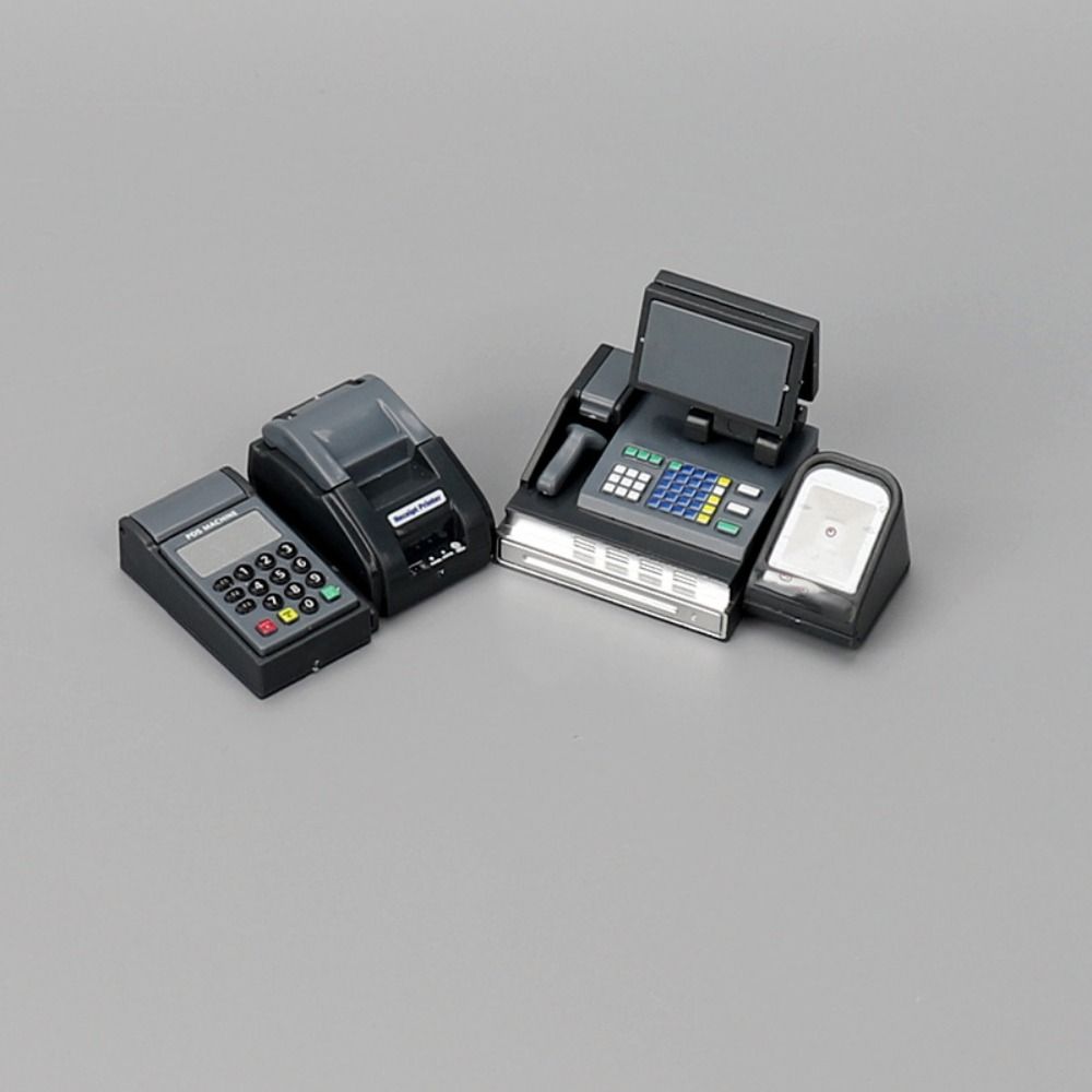 Миниатюрный кассовый аппарат 1:6/1:12 масштаб Мини супермаркет магазин карточный автомат игровой домик игрушка