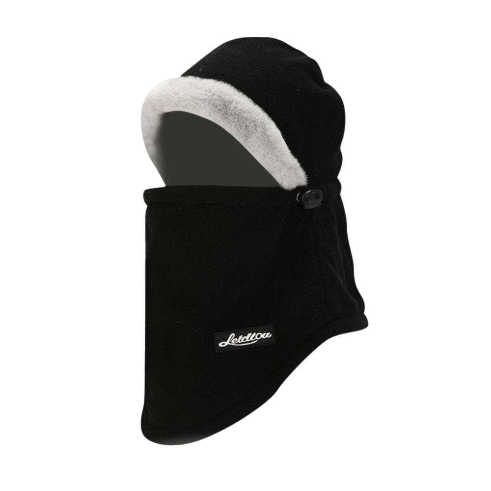 Plush Beanies Cap Windproof Hooded Face Mask New Ear Protection Hat  Outdoor