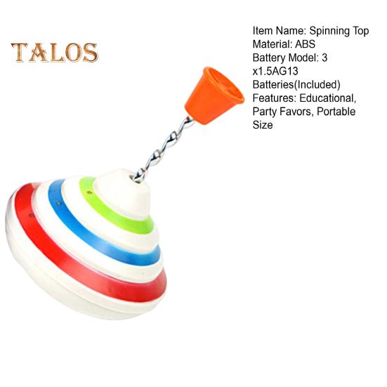 Светодиодный вращающийся волчок с музыкой, работающий от батареек, обучающий детский ручной вращающийся волчок с мигающим гироскопом, игрушка для малышей, мальчиков и девочек, подарок на вечеринку