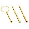 Multi Tiers Cake Tray Stand Handle Fruit Plate Hardware Fitting Holder(3-tiers Round Gold)