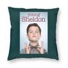 Young Sheldon Pillowcase Polyester Linen Velvet Pattern Zip Decor Sofa Cushion Cover