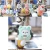 Cute Sanrio Cinnamoroll Plush Toy Keychain Soft Pp Cotton Filling