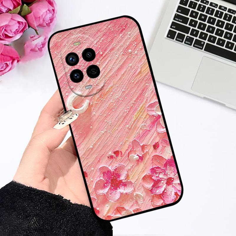 Для Huawei nova 13 5G Чехол BLK-AL80 Цветочный Ударопрочный Силиконовый Матовый TPU Чехол для Телефона Для Huawei nova 13 Pro Capa MIS-AL00 Fundas