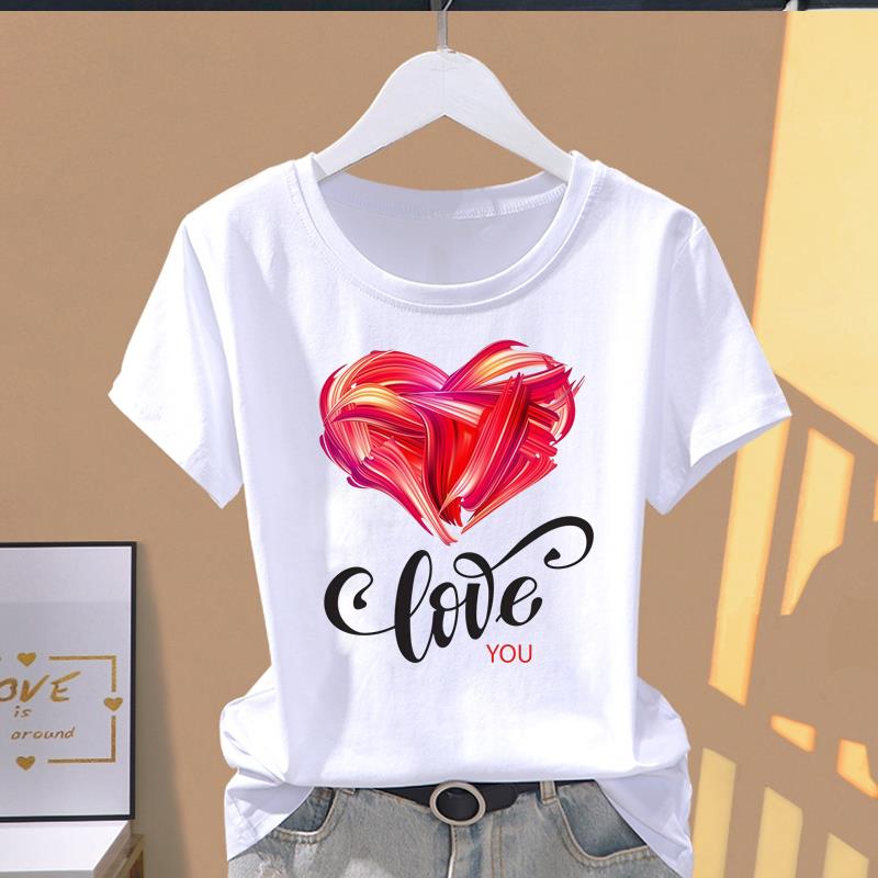 (Азиатский размер) letter trend cute Женские футболки с коротким рукавом Топ T Одежда Принт Мода Женский Повседневный Круглый вырез Графическая футболка