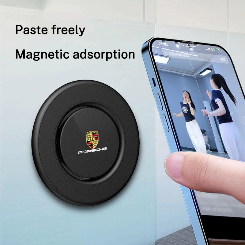 Модный автомобильный магнитный держатель для телефона с вращением на 360 градусов для Porsche Cayenne Panamera Macan 911 718 Taycan Boxster Cayman 918 Pajun
