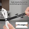 Cable Organiser Reusable Silicone Cable Ties Desk Winder Wire Management Clips for Earphone USB Cord Mouse Home Office Travel