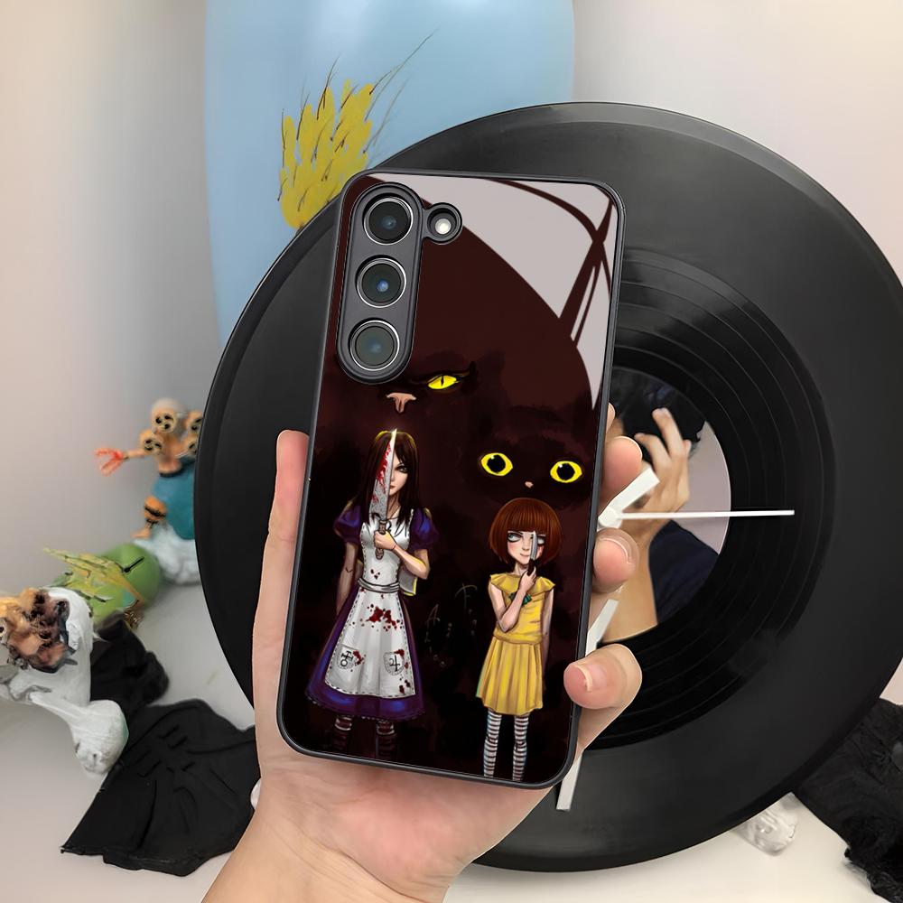 Чехол для телефона Alice Madness Returns для Samsung Galaxy S25 S24 S23 S22 S20 S21 Note20 Ultra Plus Edge Fe Цветной Серебристый Co