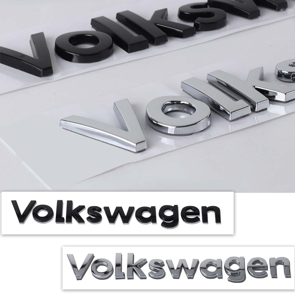 Valve Stems Caps ABS Car Trunk Logo Letter Sticker Badge For Volkswagen VW GTI Golf Polo Passat Tiguan RLine Jetta Bora CC Touar Ev6