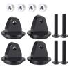 TRZX 4-Piece Aluminum Front and Rear Shock Absorber Mount Bracket Kit for 1/12 Tamiya 57409 CW-01 Lunch Box Upgrade Parts