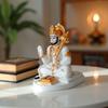 Hanuman Ji Murti for Car Dashboard, Hanuman Idol for Home Pooja with Hanuman Chalisa for Protection from Negative Energy,