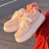 Fashion New Spring Women Breathable Sneakers Cute Pink Graffit Shoes Thick Heel Sneakers Casual Running Platform Y2K Lolita Sports Shoes