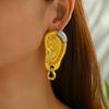 2025 New Medieval Women's Jewelry Light Luxury Irregular Design Earrings Versatile High-end Earrings Women