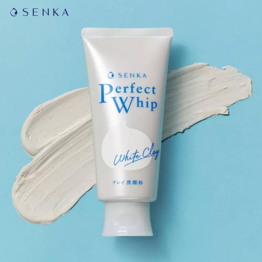 Senka Очищающее средство для лица Perfect White Clay 120 г - Shiseido Japan