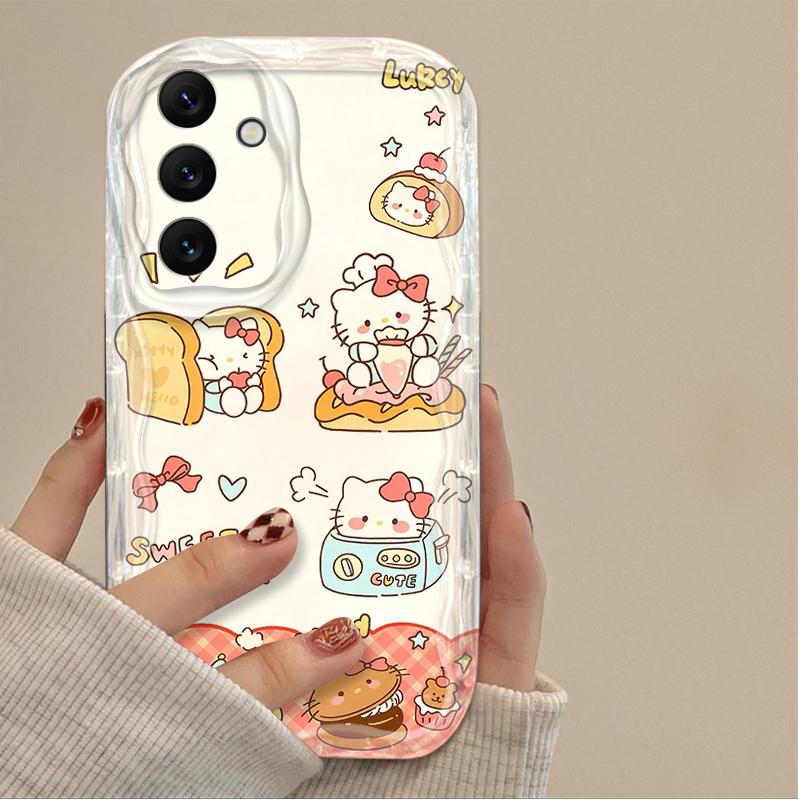Мультяшный чехол Hello Kitty для Samsung Galaxy A16 A06 A55 A35 A25 A15 A05 A05S A54 A34 A24 A14 A73 A53 A33 A23 A13 A52 A32 A22