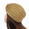 Women Chemo Bandana Hijab Fashion Pleated Indian Cap New Diamond Jewel Turban Hats