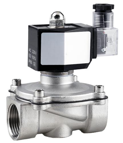 24В DC 220В AC DN15-50 1/2" 3/4" 1" - 2" BSP Внутренняя резьба Уличный Водонепроницаемый Электромагнитный клапан Нержавеющая сталь 304 Вода Газ Масло