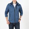Spring and Autumn Men's Mountaineering Thin Breathable Jacket Men's Mid-Length Removable Hood Stand Collar