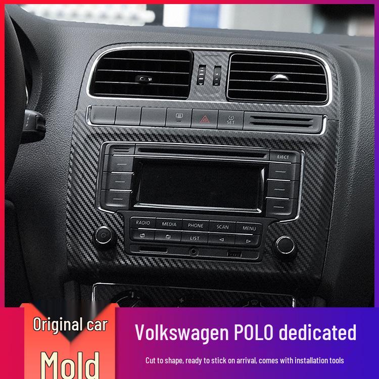 Защитная наклейка от царапин для интерьера центральной консоли VW Polo 2011-2018